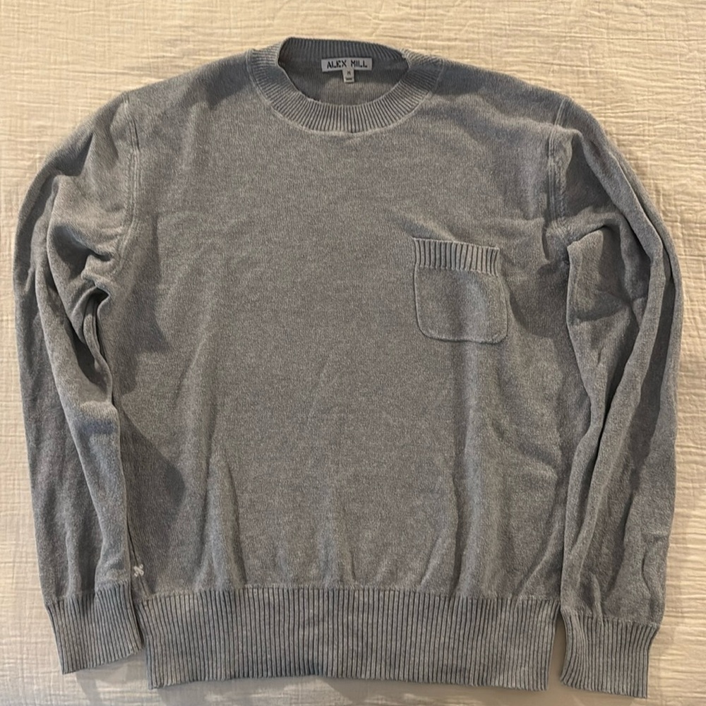 Grey Knit Crew Neck